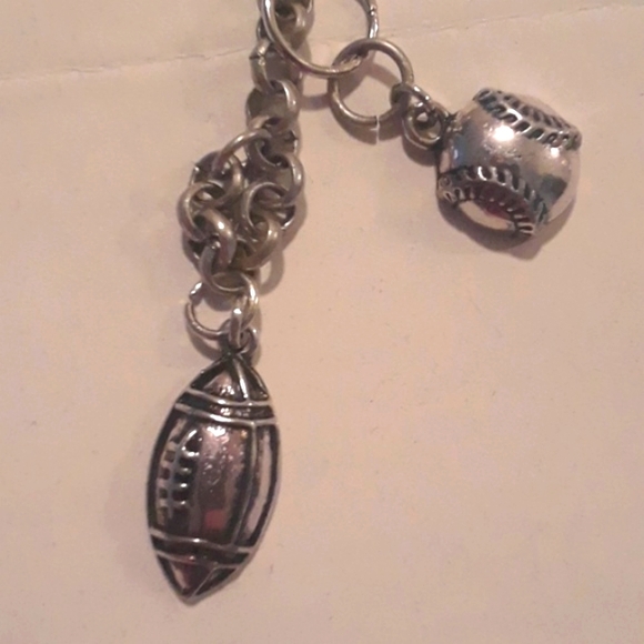 SPORTS Key Chain Fob Football Basketball Soccer. Hand Crafted. BgJ - Picture 7 of 7